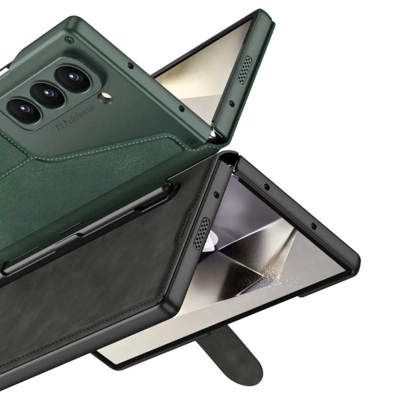 Load image into Gallery viewer, [With Card Slot] Samsung Galaxy Z Fold 5 SM-F946 Leather Shockproof Flip Wallet Series Case
