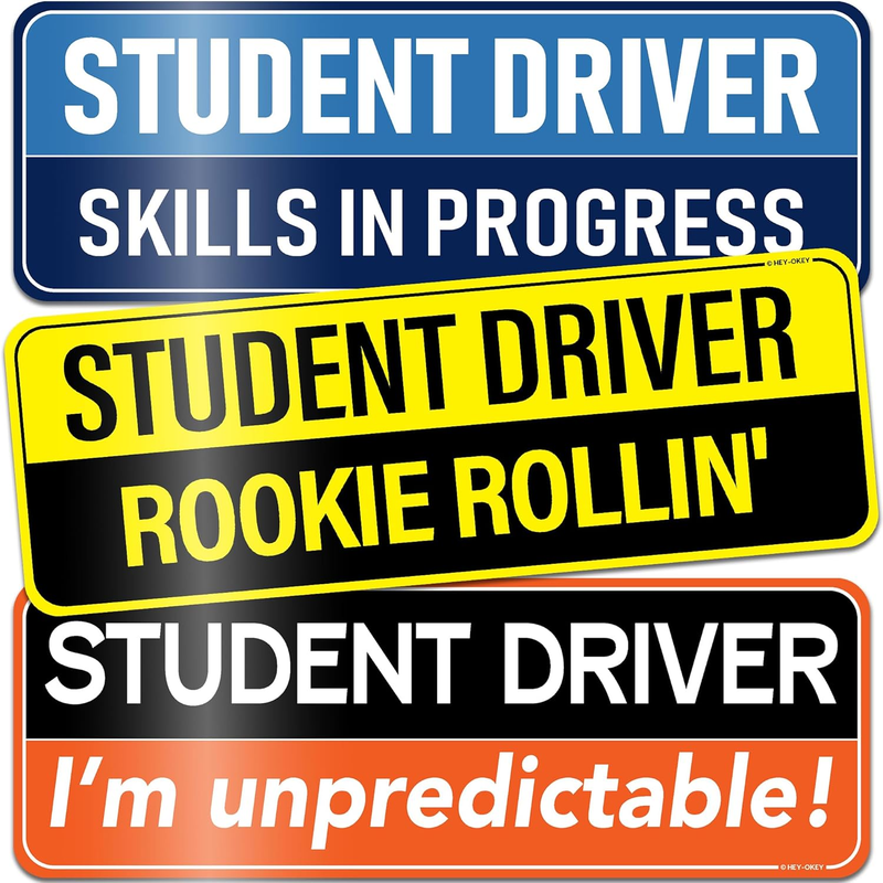 Load image into Gallery viewer, Universal Magnetic New Driver Car Sign – Removable &amp; Reusable Safety Sticker for Vehicles (3 Pack) - i-Station Mobile Phone &amp; Electronic Device Repair and Accessories
