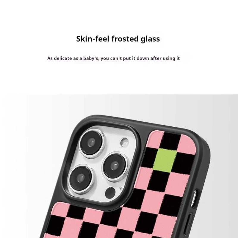 Load image into Gallery viewer, [Magsafe Compatible] Apple iPhone 12/Pro/Max - Two-tone Checkerboard Pattern Fashion-Forward Series Case
