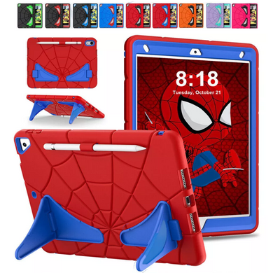 [Built-in Stand][With Pen Slot] Apple iPad Pro 11-inch M4 (2024) Spiderman Cartoon Kids Full-cover Silicone Shockproof Case - i-Station Mobile Phone & Electronic Device Repair and Accessories