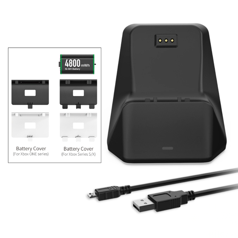 Load image into Gallery viewer, XBox One &amp; Xbox Series S &amp; Series X Wireless Controller Fast Charger Wireless Charging Dock Station With Extra 1200mAh Battery
