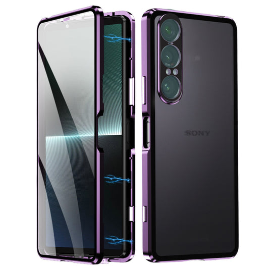 Sony Xperia 1 VII - Metal Frame Dual-Sided Clear Glass Phone Case