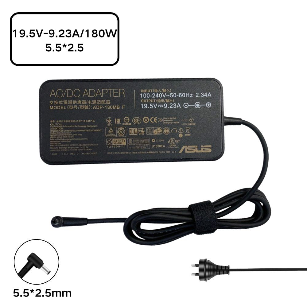 [19.5V-9.23A/180W][5.5*2.5] ASUS ROG Gaming G750JM G750JS G750JW G750JXG / MSI GE62 GE72 GS60 Laptop AC Power Supply Adapter Charger - i-Station Mobile Phone & Electronic Device Repair and Accessories