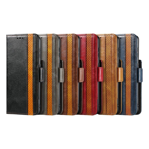 [With Card Slot] Samsung Galaxy S21/Plus/Ultra/FE - Drop Proof PU Leather Wallet Series Stand Case