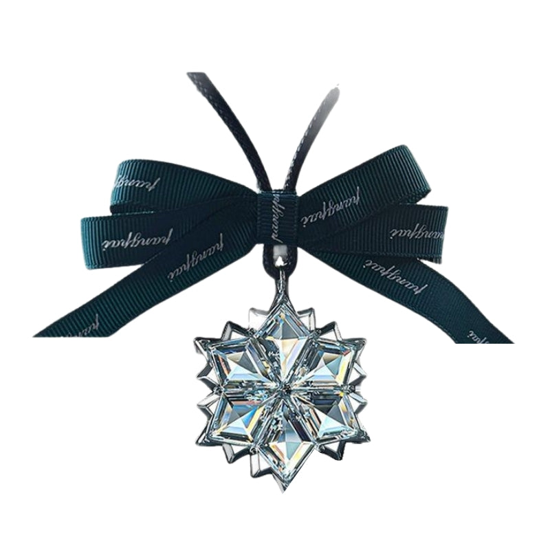 Load image into Gallery viewer, Bowknot Crystal Snowflake Car Rearview Mirror Car Interior Premium Pendant Premium Gift - i-Station Mobile Phone &amp; Electronic Device Repair and Accessories
