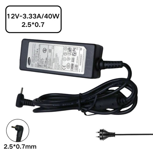 [12V-3.33A/40W][2.5*0.7] Samsung Chromebook 3 XE500C13 XE500C13-K01US XE500C13-K02US Chromebook 2 XE500C12 XE503C12 XE503C32 Laptop AC Power Supply Adapter Charger