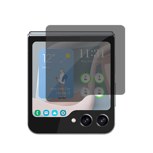 [Standard 9H][Privacy] Samsung Galaxy Z Flip 5 5G (F731) - 9H Hardness Anti-Spy Tempered Glass Screen Protector - i-Station Mobile Phone & Electronic Device Repair and Accessories