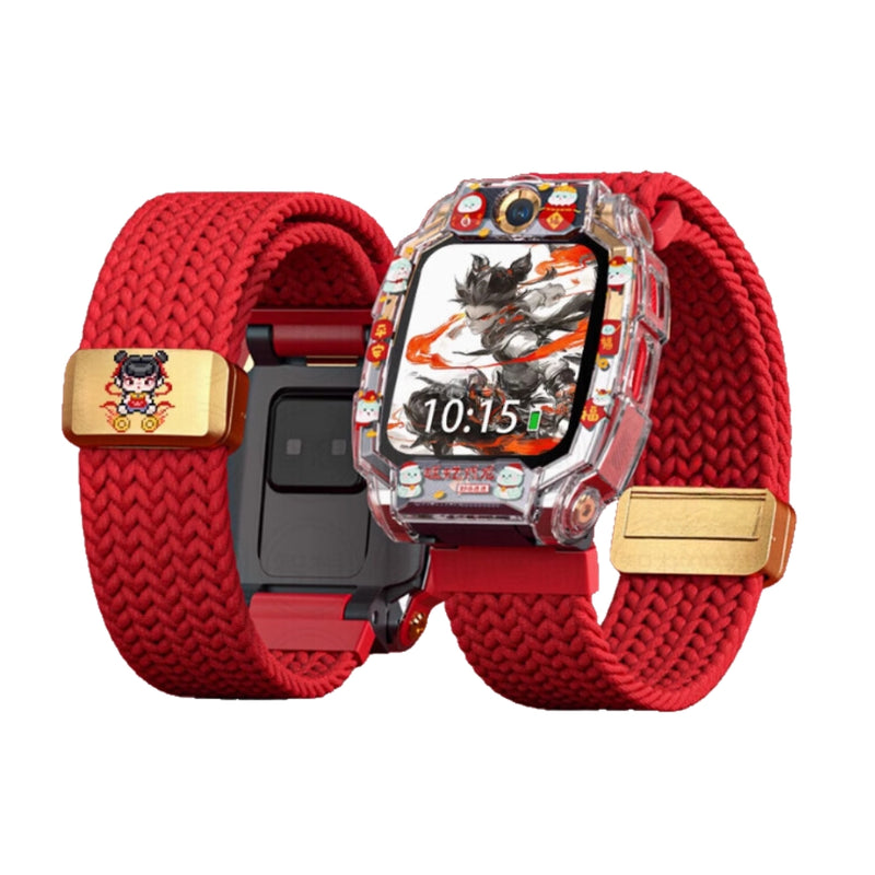 Load image into Gallery viewer, imoo Watch Phone Z6 - Two-in-one Nezha Mythology Woven Elastic Magnetic Adsorption Watch Band + Watch Case
