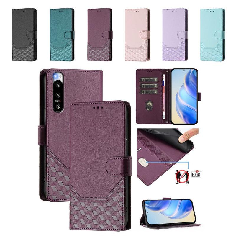 Load image into Gallery viewer, Sony Xperia 5 VI - Women Embossed Flip PU Leather Wallet Series Case With a lanyard
