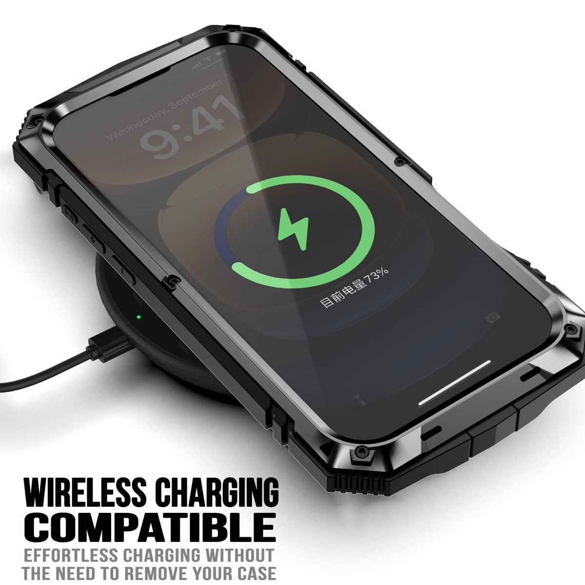 [Magsafe Compatible] Apple iPhone 12/Pro/Max - Metal Full Coverage Waterproof Heavy Duty Series Case With Stand - i-Station Mobile Phone & Electronic Device Repair and Accessories