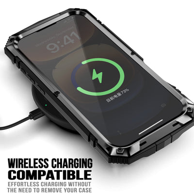 [Magsafe Compatible] Apple iPhone 12/Pro/Max - Metal Full Coverage Waterproof Heavy Duty Series Case With Stand - i-Station Mobile Phone & Electronic Device Repair and Accessories