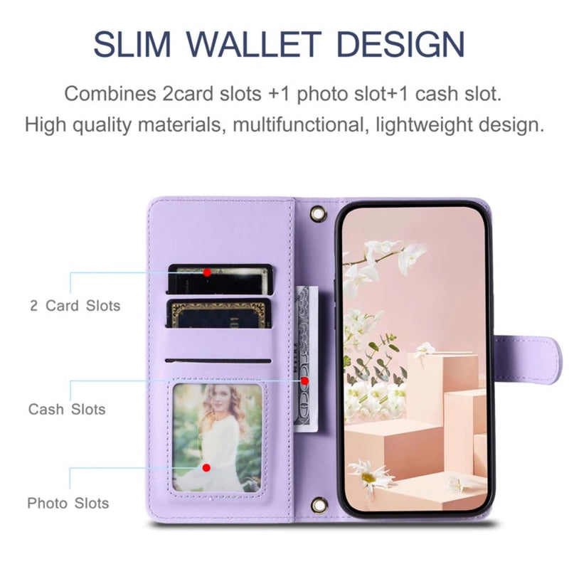 Load image into Gallery viewer, [With Card Slot] Samsung Galaxy S23/Plus/Ultra - Women Crossbody PU Leather Flip Wallet Series Stand Case With Lanyard
