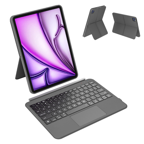 [Detachable] Apple iPad Pro 12.9-inch 3rd/4/5/6th Gen (2018/2020/2021/2022) Two-way Split Bluetooth Keyboard Protective Case With Backlight