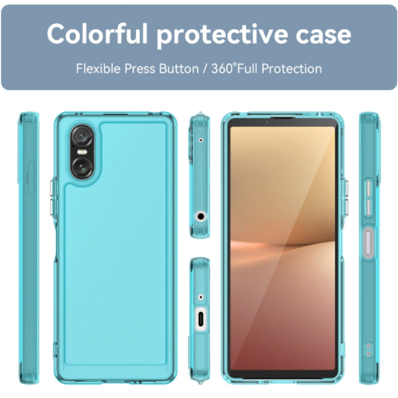 Load image into Gallery viewer, Sony Xperia 1 V - Candy Colors TPU Silicone Transparent Heavy Duty Series Case
