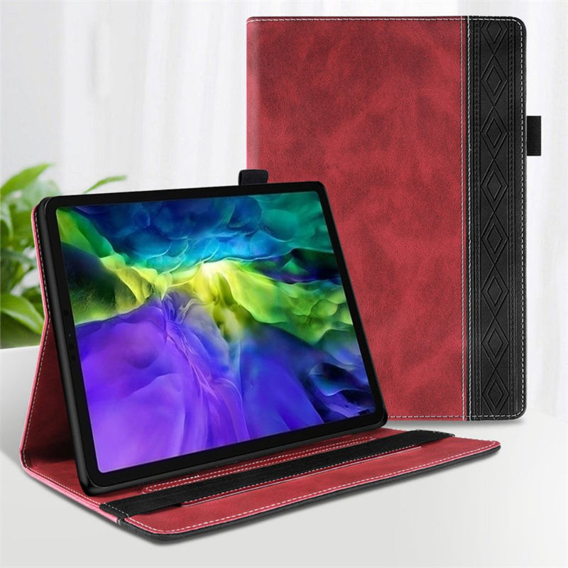 Load image into Gallery viewer, Apple iPad 9.7&quot; 5th/6th Gen (2017/2018) - Business Smart Sleep PU Leather Flip Case With Elastic Band and Stylus Loop
