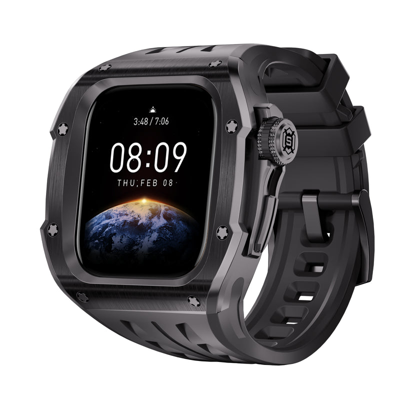 Load image into Gallery viewer, Apple Watch Series 4/5/6/SE/7/8/9/10/Ultra - Shockproof Metal Modified Case + Watch Strap
