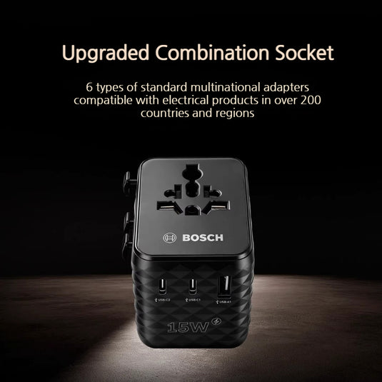 Bosch Compact Global Universal Travel Adapter Socket - i-Station Mobile Phone & Electronic Device Repair and Accessories