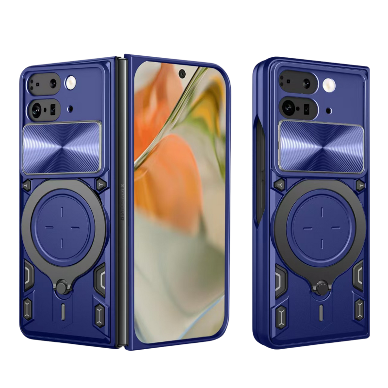 [With Slide Lens Cover][Built-in Stand] Google Pixel 9 Pro Fold Shockproof Heavy Duty Series Case - i-Station Mobile Phone & Electronic Device Repair and Accessories