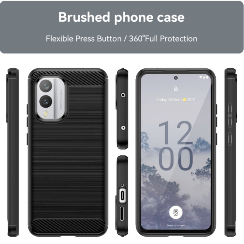 Load image into Gallery viewer, Nokia G10 / G20 / 6.3 - Drawing Series Carbon Fiber Shockproof TPU Heavy Duty Series Case
