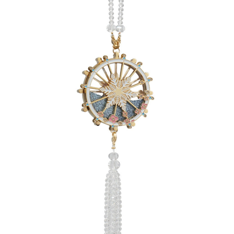 Load image into Gallery viewer, High-End Exquisite Ferris Wheel Liquid Sand Crystal Car Rearview Mirror Pendant Interior Decoration - i-Station Mobile Phone &amp; Electronic Device Repair and Accessories
