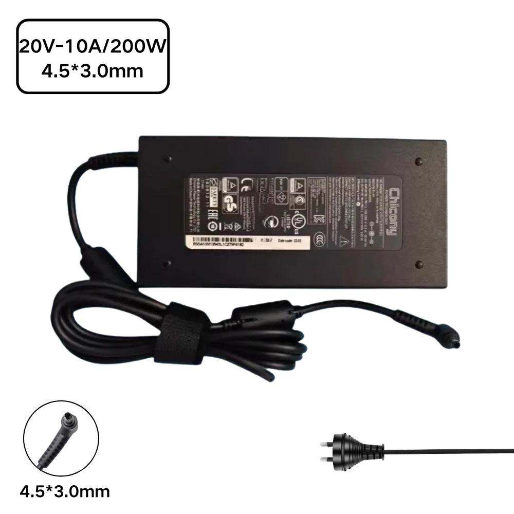 [20V-10A/200W][4.5*3.0] MSI KATANA 15 B12VEK B12VFK B12VGK B13VEK Laptop AC Power Supply Adapter Charger - i-Station Mobile Phone & Electronic Device Repair and Accessories