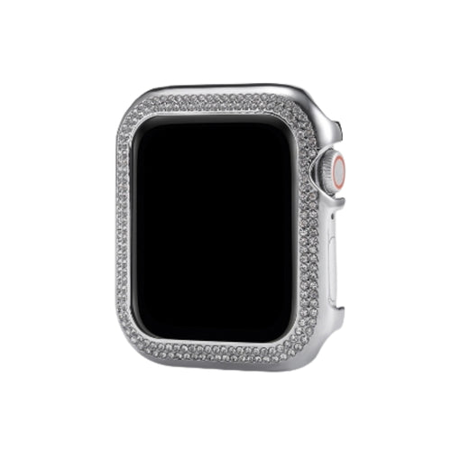 Apple Watch Series 4/5/6/SE/7/8/9 - Diamond-inlaid Double-row Diamond Hollow Watch Case