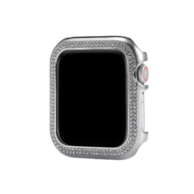 Load image into Gallery viewer, Apple Watch Series 4/5/6/SE/7/8/9 - Diamond-inlaid Double-row Diamond Hollow Watch Case
