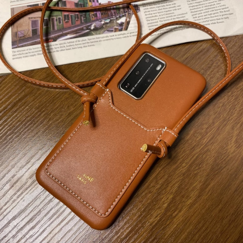 Load image into Gallery viewer, [With Card Slot] Samsung Galaxy S21/Plus/Ultra - Business Women Crossbody Leather Case
