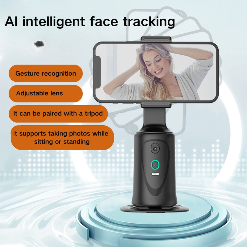 Load image into Gallery viewer, Q9 Smart Tracking Gimbal 360° Face Tracking Stabilizer Live Streaming Magic Device Phone Desktop Stand - i-Station Mobile Phone &amp; Electronic Device Repair and Accessories
