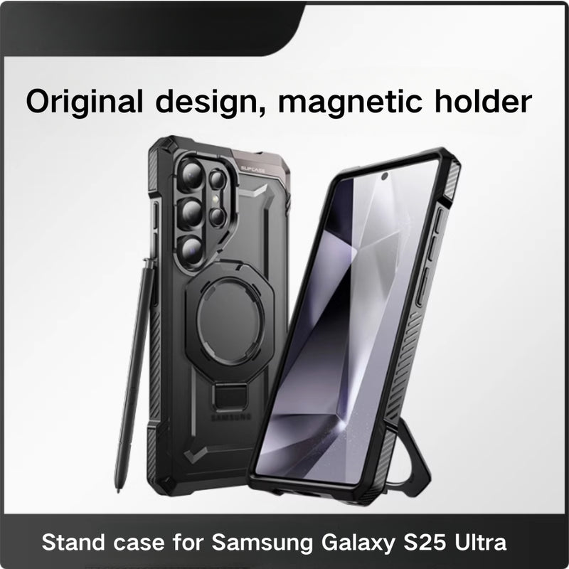 Load image into Gallery viewer, Samsung Galaxy S25 Ultra (SM-S938) - SUPCASE High-Power Magnetic Matte Transparent Heavy Duty Series Stand Case
