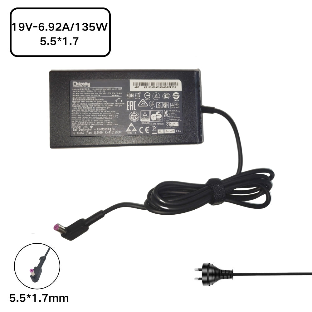 [19V-6.92A /135W][5.5*1.7] Acer ConceptD CN315-71P Nitro 5 AN515-57 Laptop AC Power Supply Adapter Charger - i-Station Mobile Phone & Electronic Device Repair and Accessories