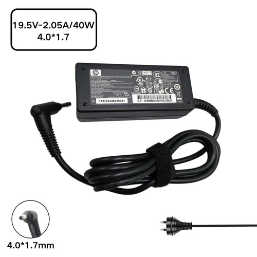 [19.5V-2.05A/40W][4.0*1.7] HP Mini 110 210 310 CQ10 RoyalTek W101 Series Laptop AC Power Supply Adapter Charger