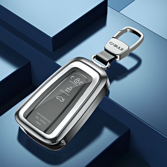 Toyota Alloy + TPU Film Protection Car Key Fob Case Cover For Camry, Highlander, Levin, Crown, RAV4, Alphard