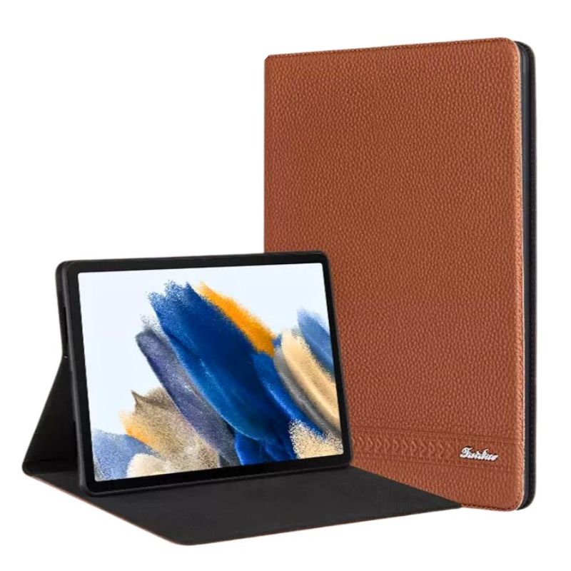 Load image into Gallery viewer, Samsung Galaxy Tab S9 &amp; S9 FE 11“ - Soft Full Cover Genuine Leather Slim Flip Cover Case
