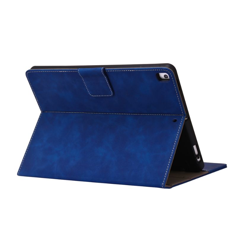 Load image into Gallery viewer, [With Card Slot] Apple iPad 7th (2019) 10.2&quot; - Solid Color Anti Fingerprint Leather Essentials Series Case
