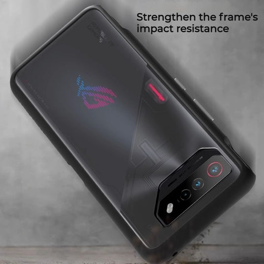 ASUS Rog Phone 7 &  7 Ultimate - Transparent & Matte Military-grade Shockproof Heavy Duty Series Case