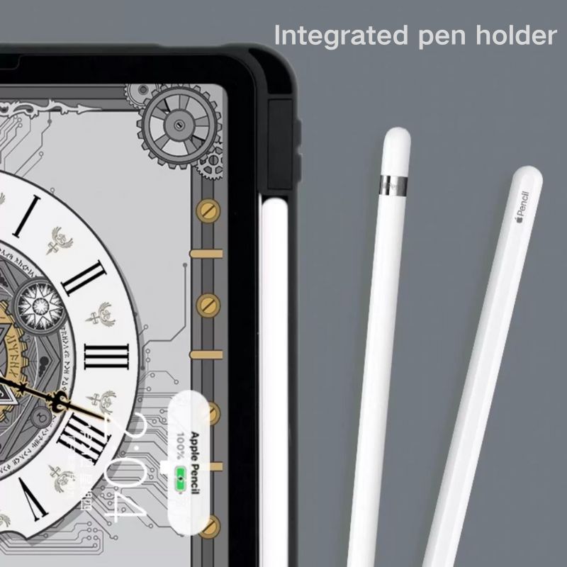 Load image into Gallery viewer, [With Pen Slot] Apple iPad Air 11-inch M2 (2024) - Acrylic Mechanical Age Elements Fashion-Forward Series Case
