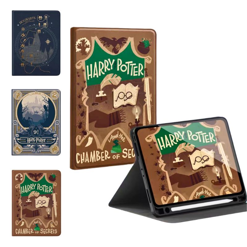 Load image into Gallery viewer, [With Pen Slot] Apple iPad Pro 4th/5th/6th Gen (2020/2021/2022) 12.9&quot; - Double-Sided Color Printed  Harry Potter Fashion-Forward Series Case
