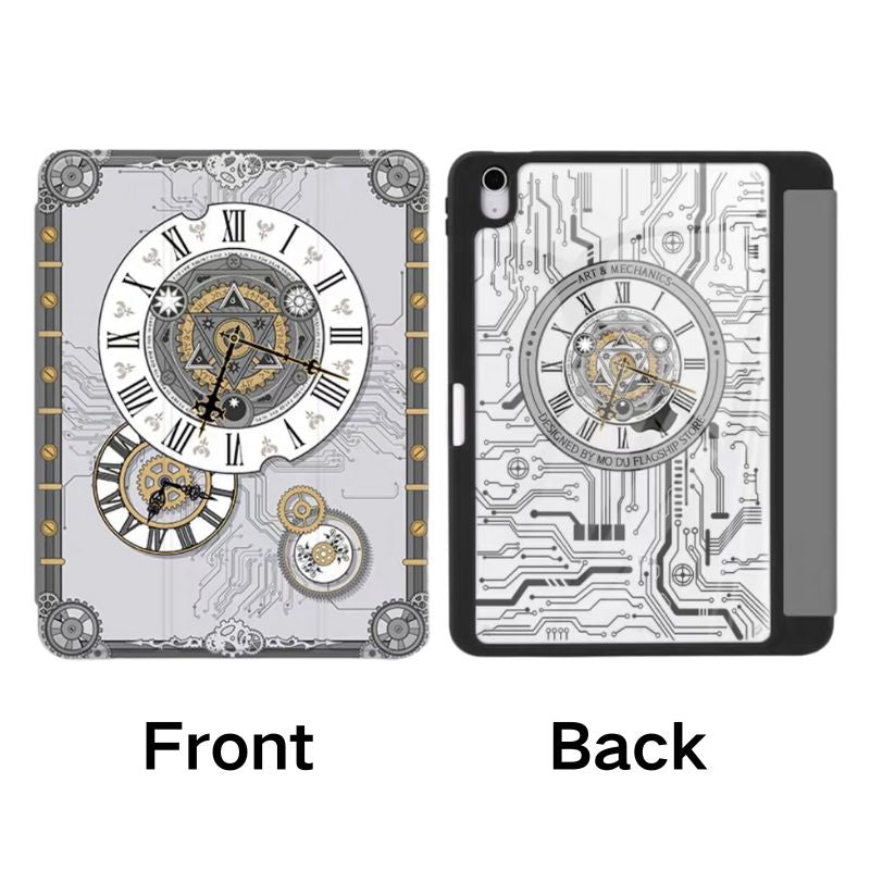 Load image into Gallery viewer, [With Pen Slot] Apple iPad 7th/8th/9th Gen (2019/2020/2021) 10.2&quot; - Acrylic Mechanical Age Elements Fashion-Forward Series Case
