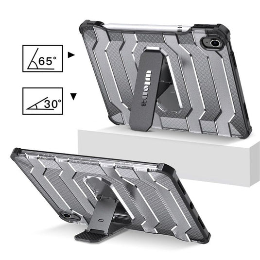 [With Pen Slot] [Built-in Stand] Apple iPad Pro 3rd Gen (2018) 12.9" - Acrylic Full Cover Military Grade Heavy Duty Series Case