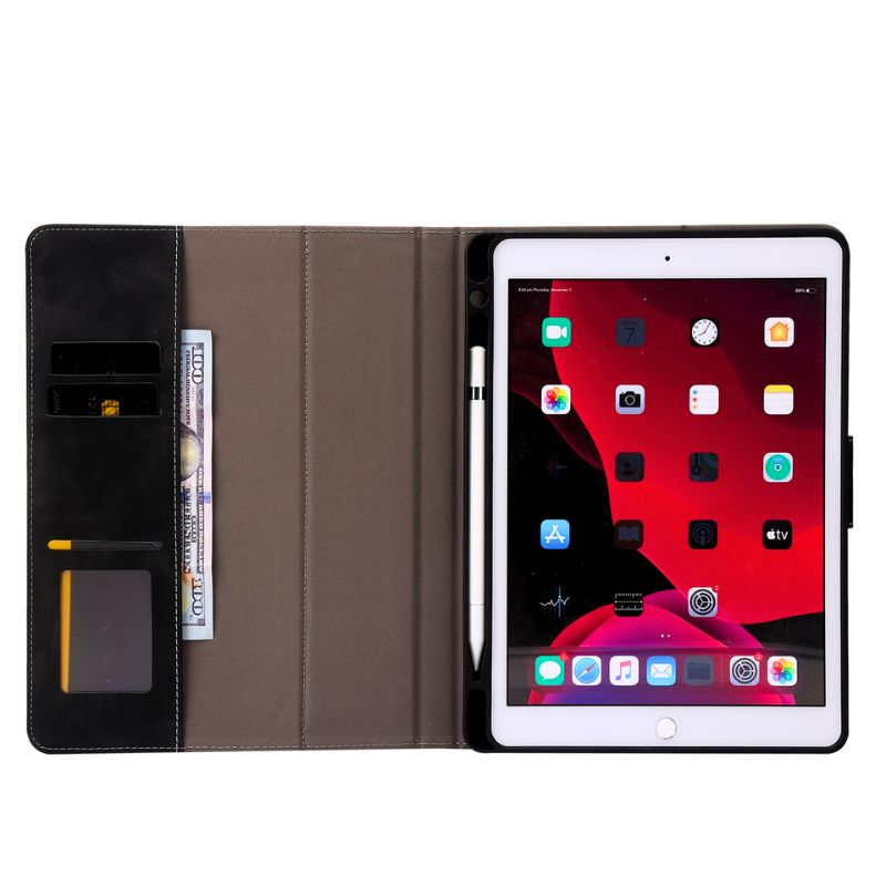 Load image into Gallery viewer, [With Card Slot] Apple iPad 10th (2022) 10.9&quot; - Solid Color Anti Fingerprint Leather Essentials Series Case
