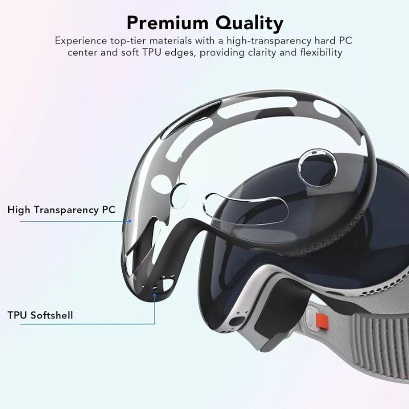 Load image into Gallery viewer, Apple Vision Pro - TPU Transparent Shockproof VR Headset MR Accessories Protective Case
