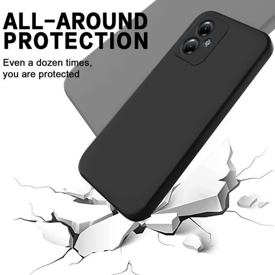 Motorola Moto G85 - Full Wrap Liquid Silicone Drop-resistant Essentials Series Case With Lanyard