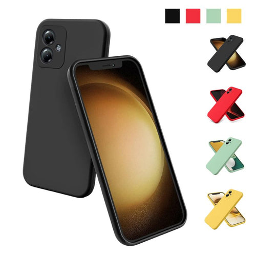 Motorola Moto G85 - Full Wrap Liquid Silicone Drop-resistant Essentials Series Case With Lanyard