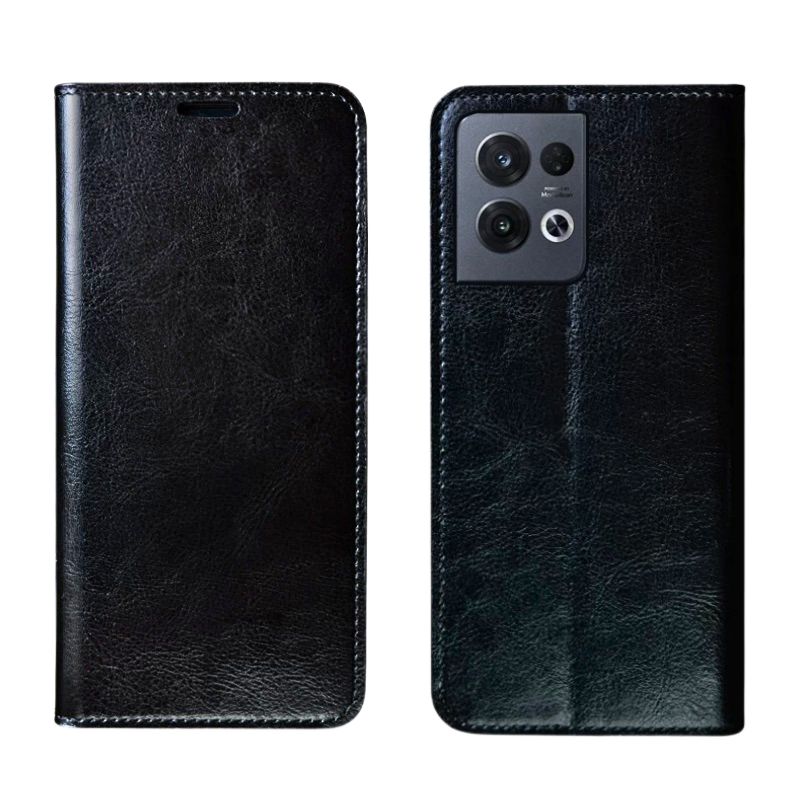 Load image into Gallery viewer, [With Card Solt] OPPO Reno 10(CPH2531)/Pro(CPH2525)/Plus(PHU110) - Full Coverage Shockproof Flip Cover Genuine Leather Series Case
