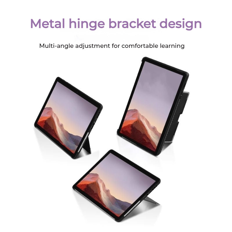 [Built-in Stand] Microsoft Surface Pro 10 - Full Body Shockproof Metal Rotating Rotatable Stand Case - i-Station Mobile Phone & Electronic Device Repair and Accessories