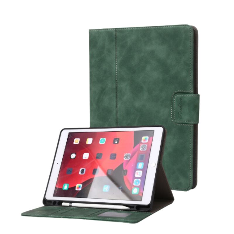 Load image into Gallery viewer, [With Card Slot] Apple iPad Air 3/3rd Gen (2019) 10.5&quot; - Solid Color Anti Fingerprint Leather Essentials Series Case
