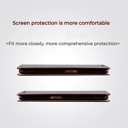 [With Card Solt] OPPO Reno 11(CPH2599)/Pro(CPH2607) - Full Coverage Shockproof Flip Cover Genuine Leather Series Case