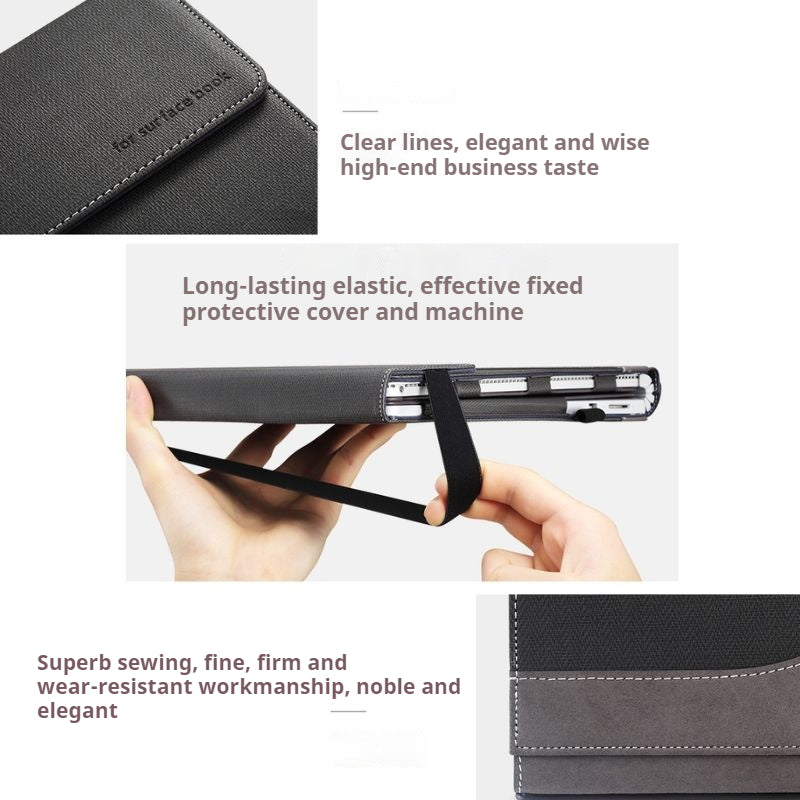Microsoft Surface Book 2/3 Gen 15" - PU Leather Detachable Laptop Stand Protective Sleeves Case - i-Station Mobile Phone & Electronic Device Repair and Accessories