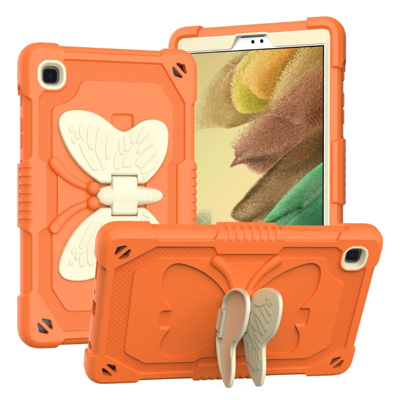 Load image into Gallery viewer, [Built-in Stand] Samsung Galaxy Tab S9 Plus 12.4&quot; 2023 (SM-X810) - Kids Silicone Butterfly Heavy Duty Shockproof Case
